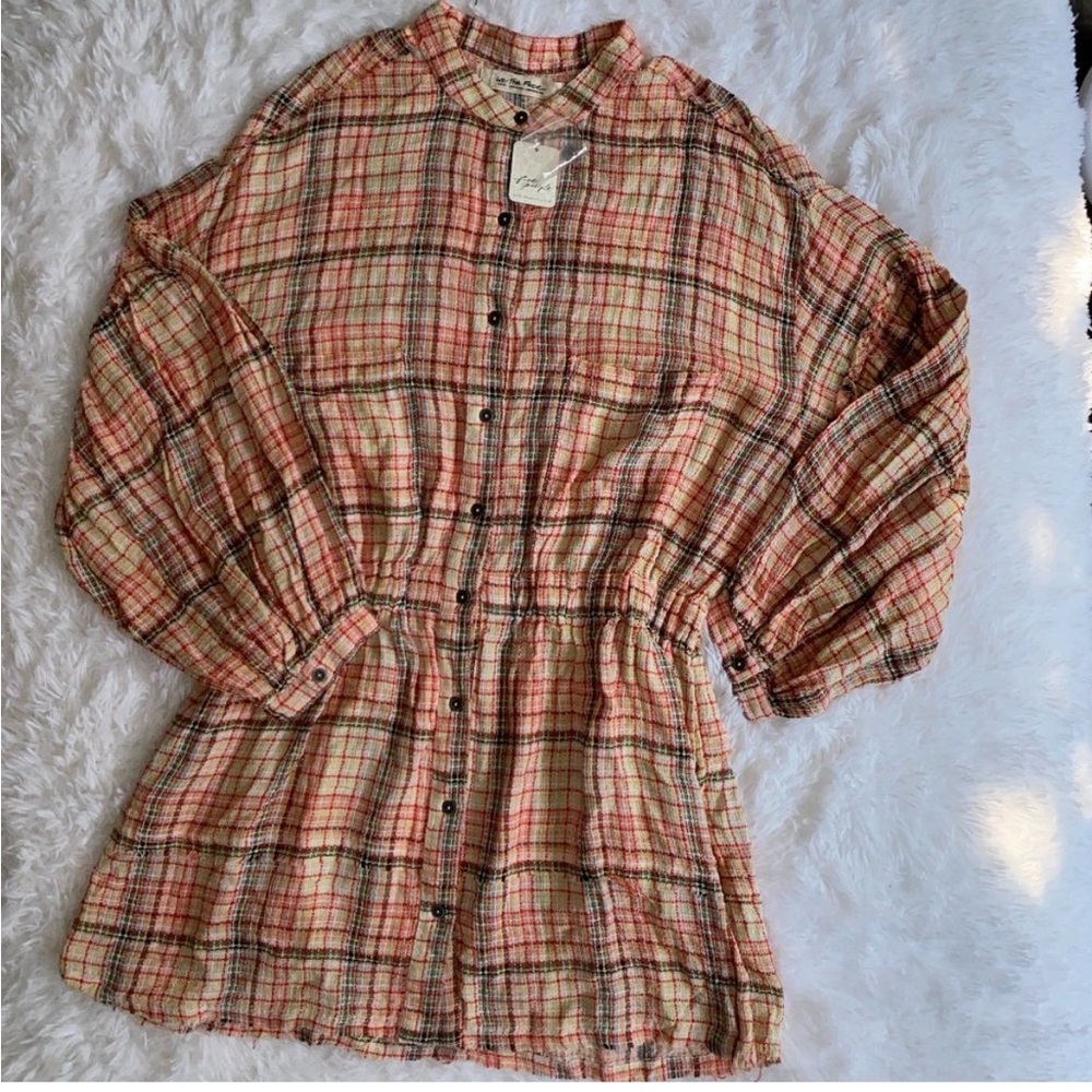 FREE PEOPLE PLAID DRESS